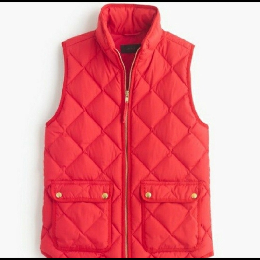 J. Crew Excursion Vest in Red (Poppy)